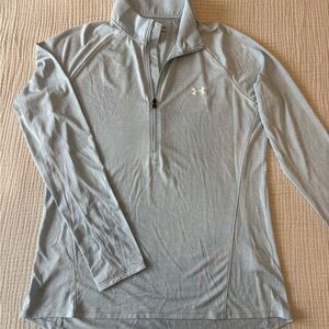 Under Armour Light Blue HeatGear Quarter Zip